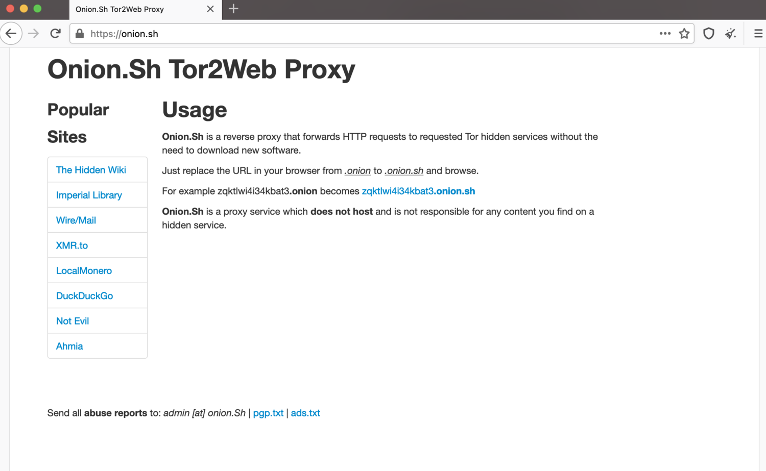 tor without tor browser megaruzxpnew4af